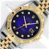Image 1 : Rolex Mens 2 Tone Blue Vignette Diamond Datejust Oyster Perpetual Datejust With