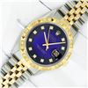 Image 2 : Rolex Mens 2 Tone Blue Vignette Diamond Datejust Oyster Perpetual Datejust With
