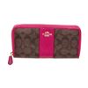 Image 1 : Coach Brown  Pink PVC Leather Zippy Wallet
