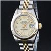 Image 1 : Rolex Ladies 2 Tone Champagne Diamond 26MM Oyster Perpetual Datejust Wristwatch