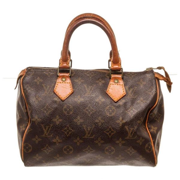 Louis Vuitton Brown Speedy 25cm Satchel Bag