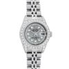 Image 2 : Rolex Ladies Stainless Steel Quickset Meteorite Diamond Lugs Jubilee Datejust Wr