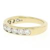 Image 7 : 14k Yellow Gold 1.05 ctw Round Diamond Band Ring