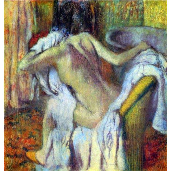 Edgar Degas - After Bathing #4