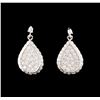Image 1 : 14KT White Gold 2.02 ctw Diamond Earrings