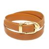 Image 1 : Louis Vuitton Brown Epi Leather Skinny Classique Belt 85