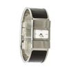 Image 1 : Hermes Stainless Steel Black Lizard Loquet Bracelet Watch
