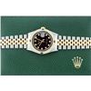 Image 4 : Rolex Mens 2 Tone Black String Diamond & Sapphire 36MM Datejust Wristwatch