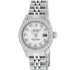 Image 3 : Rolex Ladies Stainless Steel White Diamond Lugs & Datejust Wristwatch 26MM