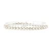 Image 1 : 1.59 ctw Round Brilliant Cut Diamond Tennis Bracelet - 14KT White Gold