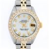 Image 1 : Rolex Ladies 2 Tone MOP Diamond Oyster Perpetual Datejust Wristwatch