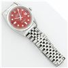 Image 6 : Rolex Mens Stainless Red Diamond 36MM Datejust Oyster Perpetual Wristwatch