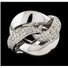 Image 2 : 0.51 ctw Diamond Ring - 14KT White Gold