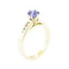 Image 4 : 1.24 ctw Sapphire and Diamond Ring - 14KT Yellow Gold
