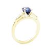 Image 4 : 1.30 ctw Sapphire and Diamond Ring - 14KT Yellow Gold