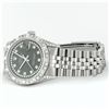 Image 5 : Rolex Mens Stainless Steel Black Diamond Lugs & Pyramid Bezel Datejust Wristwatc