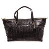 Image 1 : Coach Black Gathered Leather Medium Shoulder Bag