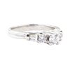 Image 1 : 0.62 ctw Diamond Ring - 14KT White Gold