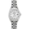 Image 2 : Rolex Ladies Stainless Steel Silver Diamond 26MM Oyster Perpetual Datejust