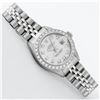 Image 3 : Rolex Ladies Stainless Steel Silver Diamond 26MM Oyster Perpetual Datejust