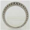 Image 5 : NEW 14k White Gold 0.17 ctw Round F VS1 Diamond Milgrain Etched Wedding Band Rin