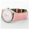 Image 4 : Rolex Stainless Steel Pink Diamond 36MM Datejust Wristwatch With Pink Leather St