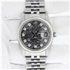 Image 2 : Rolex Mens Stainless Steel Meteorite Diamond 36MM Oyster Perpetual Datejust Wris