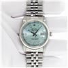 Image 3 : Rolex Mens Stainless Steel Ice Blue Diamond Oyster Perpetual 36MM Datejust Wrist