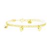 Image 1 : Heart Charm Bracelet - 22KT Yellow Gold