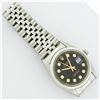 Image 5 : Rolex Mens Stainless Steel 36MM Black Diamond Datejust Wristwatch