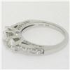 Image 9 : 14k White Gold 1.50 ctw Oval 3 Stone Diamond Promise Engagement Ring w/ Accents