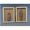 Image 1 : 2 Native Flint Spear Heads- 6"L