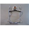 Image 8 : Marked Rawhide Mexico Silver Overlaid Bit- Stainless- Santa Maria Cheek- San Joaquin Mouth- Slobber 