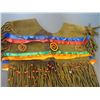 Image 2 : Native Leather Beaded And Fringed Vest- Stand Does Not Sell