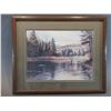 Image 1 : Signed Ron Johnson 98 Fishing Print- 22" X 18"
