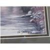 Image 2 : Signed Ron Johnson 98 Fishing Print- 22" X 18"
