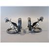 Image 1 : Overlaid Spur And Horshoe Book Ends- 5" X 5"