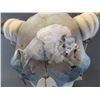 Image 2 : Painted Buffalo Skull With Beaded Drops- 20"W