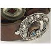 Image 2 : NAVAJO STERLING BELT BUCKLE & BRACELET
