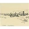 Image 1 : A. KELLY PRUITT INK AND PRINT COWBOY