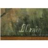 Image 2 : LARGE WESTERN OIL PAINTING B. CRAIN COWBOYS
