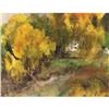 Image 1 : WATERCOLOR TERRY MIMNAUGH MONTANA AUTUMN LANDSCAPE