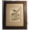 Image 1 : Bob Morgan etching  titled "The Lookout"
