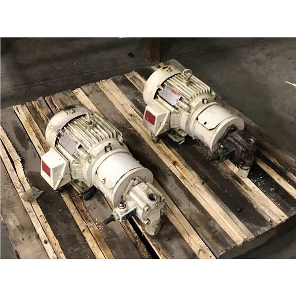 (2) CONTINENTAL 10B10-RF-P-1-H PUMP W/ RELIANCE P18G3891A MOTOR