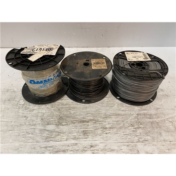 LOT OF SPOOLS OF WIRE