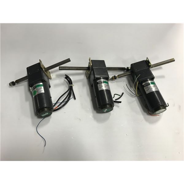 LOT OF (3) ORIENTAL MOTOR MBM206-412 MOTOR W/ 2LF10N-2 LINEAR HEAD