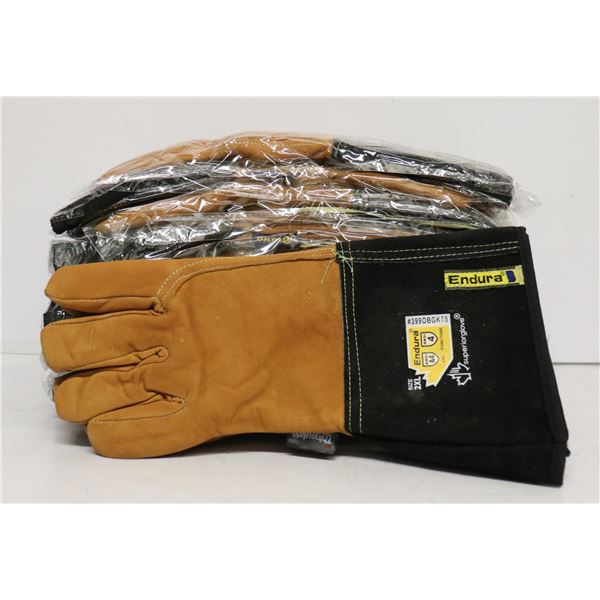 11 PAIRS OF ENDURA GOAT GRAIN GLOVES W/ KEVLAR