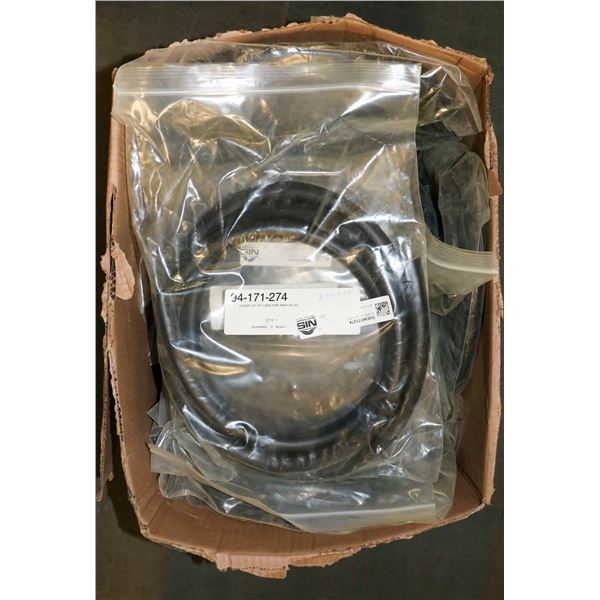 BOX FULL OF WELDING CABLE COVERS 1/2" X 10'