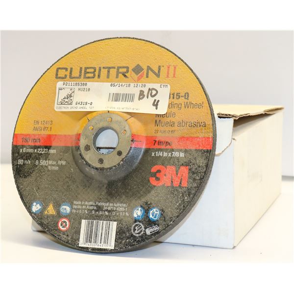 CASE OF 10 CUBITRON CUT & GRIND WHEEL T27