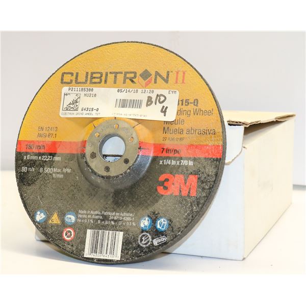 CASE OF 10 CUBITRON CUT & GRIND WHEEL T27